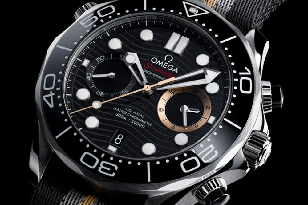 Omega Seamaster Diver 300M Chronograph 007 First Light Side View