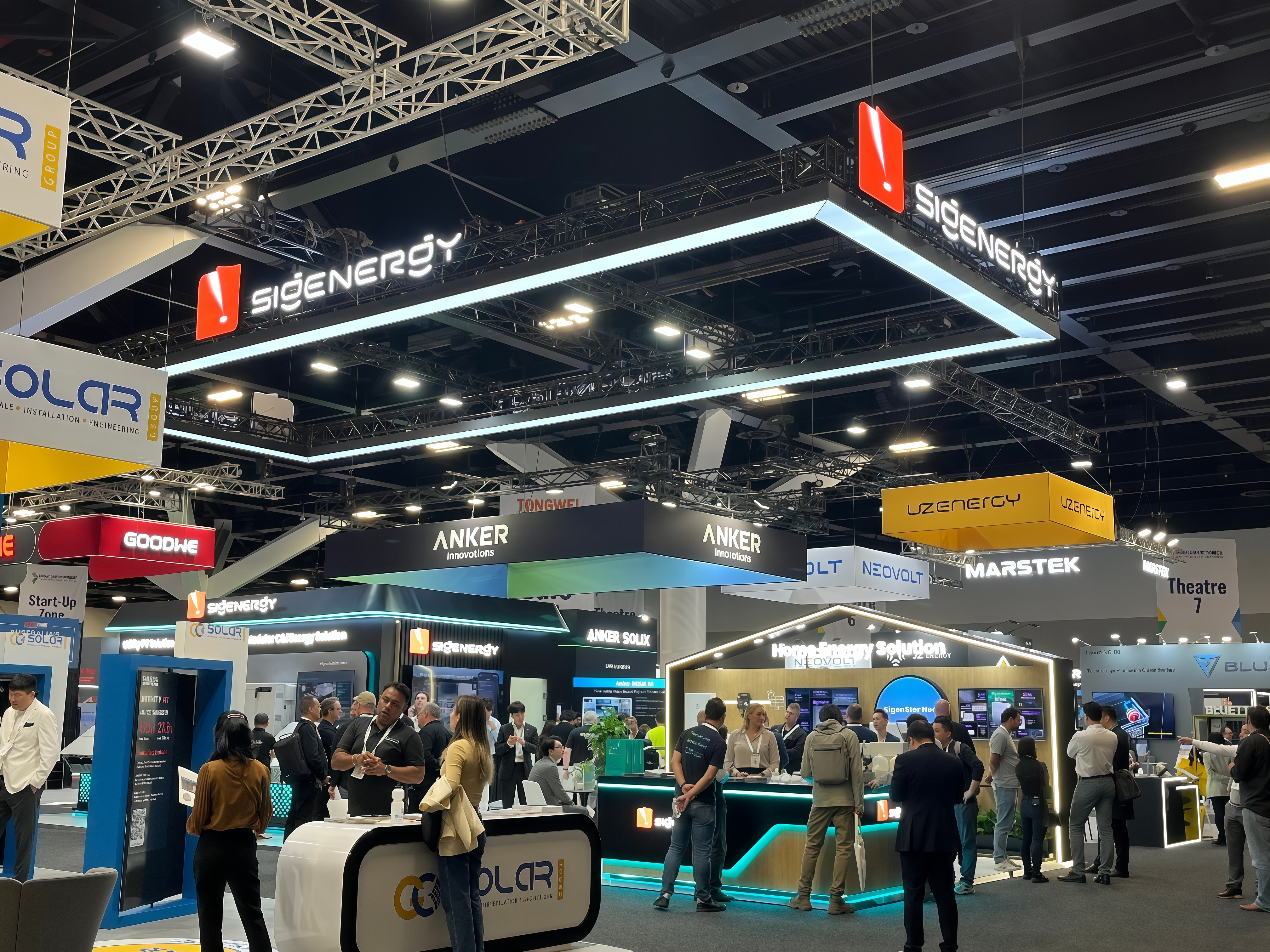 Sigenergy representatives at SEC 2026 showcasing innovative products